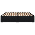 vidaXL Cadre de lit sans matelas noir 200x200 cm tissu