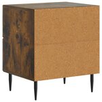 vidaXL Cabinet de chevet Chêne fumé 43 x 34 5 x 47 5 cm
