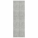 vidaXL Armoire de bureau Gris béton 60x32x190 cm Bois d'ingénierie