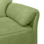 vidaXL Sofa 2 places Vert clair 158 x 83 x 95 cm Velours