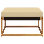 vidaXL Hocker d'extérieur Bois d'Acacia Massif Naturel