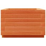 vidaXL Jardinière cire marron 40x40x26 5 cm bois de pin massif