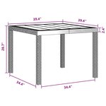 vidaXL Ensemble de salle à manger pour jardin 3 Pièces Anthracite