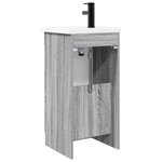 vidaXL Meuble de salle de bain avec évier Sonoma gris