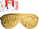 Pièce de monnaie en Or 3000 Francs g 0.031 (1/1000 oz) Millésime 2023 Gold Gift COCA COLA SUNGLASSES 1/1000