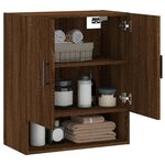 vidaXL Armoire murale chêne marron 60x31x70 cm bois d'ingénierie