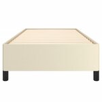 vidaXL Cadre de lit sans matelas crème 90x200 cm similicuir