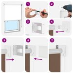 vidaXL Store roulant extérieur protection UV Taupe Polyester