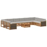 vidaXL Ensembles de canapés 11 pc Bois d'Acacia Massif