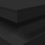 vidaXL Table basse avec lumières LED noir 90x50x40 cm