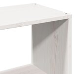 vidaXL Cadre de lit sans matelas blanc 90x190 cm bois de pin massif