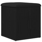vidaXL Banc de rangement Chêne noir 42x42x45 cm Bois massif