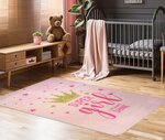 Tapis enfant Super Girl 80 x 150 cm - Rose