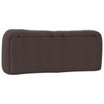 vidaXL Coussin de tête de lit marron foncé 140 cm tissu