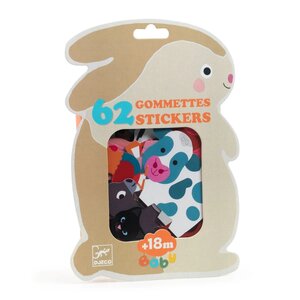 Djeco DJ00056 - Gommettes Animaux de la ferme