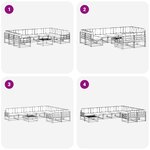 vidaXL Ensemble de canapés d'extérieur 10 Pièces Blanc et Beige