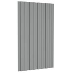 vidaXL Panneaux de toiture 36 Pièces Acier galvanisé Gris 80x45 cm