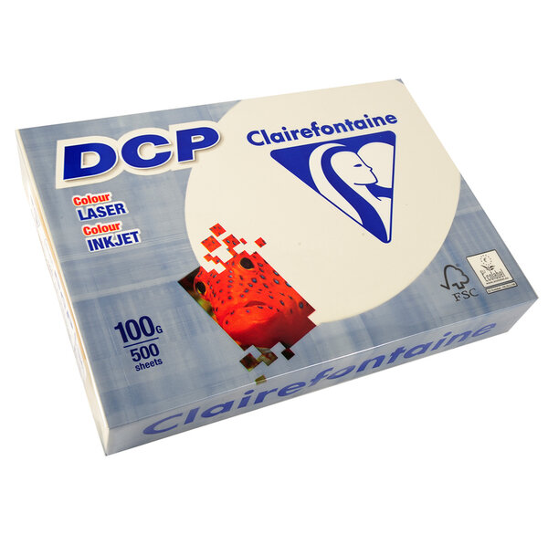 Ramette 500 Feuilles Papier DCP 100g A4 210x297 Ivoire CLAIREFONTAINE