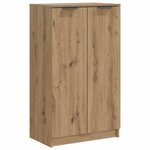 vidaXL Armoire à chaussures chêne artisanal bois d'ingénierie