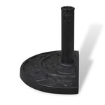 vidaXL Socle de parasol demi-rond Résine