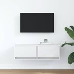 vidaXL Meuble TV blanc 80x31x25 5 cm bois d'ingénierie