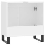 vidaXL Armoire de salle de bain blanc 58x33x60 cm bois d'ingénierie
