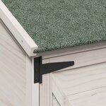vidaXL Abri de jardin Blanc 106 x 56 x 113 5 cm Bois d'ingénierie