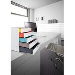Module de classement Varicolor 5 tiroirs - Gris / liserés multicolores