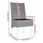 vidaXL Chaises à manger lot de 2 marron rotin naturel