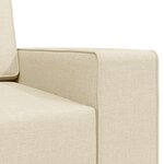 vidaXL Canapé Lit 2-en-1 Crème 245x150x60.5 cm Tissu