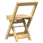 vidaXL Chaises à manger pliables lot de 4 Corona bois massif de pin