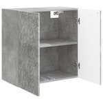 vidaXL Armoire Murale 59 x 31 x 60 cm Bois d'ingénierie Gris béton
