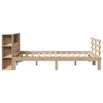 vidaXL Lit bibliothèque sans matelas 120x190 cm bois de pin massif