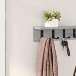 vidaXL Porte-manteau mural Gris Sonoma 80 x 10 5 x 10 5 cm