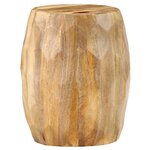 vidaXL Tabouret tambour Bois de manguier solide