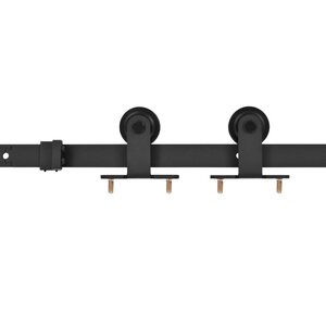 vidaXL Kit de quincaillerie de porte coulissante SKIEN 183 cm noir