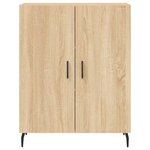 vidaXL Buffet haut Chêne sonoma 69 5x34x180 cm Bois d'ingénierie