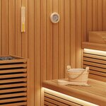 vidaXL Ensemble d'accessoires de sauna 4 Pièces Marron