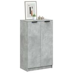 vidaXL Armoire à chaussures Gris béton 59x35x100 5 cm Bois d'ingénierie