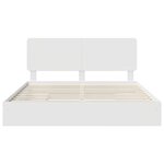 vidaXL Lit de Rangement Blanc 180 x 200 cm Bois d'ingénierie