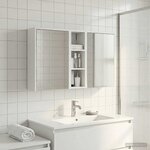 vidaXL Ensemble de Meubles de Salle de Bain 3 Pièces 106 x 16 x 62 5 cm