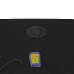 vidaXL Fauteuil de massage inclinable Noir Tissu