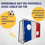 Best Sporting 11053-11061 - But de football 213 x 152 x 76 cm en noir avec cible de tir "France"