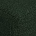 vidaXL Canapé-lit pliable Vert foncé 120 x 60 x 49 cm Tissu