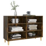 vidaXL Buffet chêne fumé 103 5x35x70 cm bois d'ingénierie