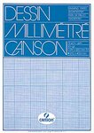 Bloc de papier millimétré  A4  90 g  bistre  50 feuilles CANSON