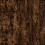 vidaXL Table de chevet Chêne fumé 41x40x36 cm Bois d'ingénierie