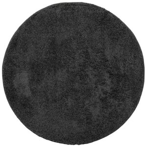 vidaXL Tapis shaggy PAMPLONA poils longs moderne anthracite Ø 80 cm