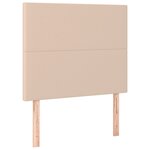 vidaXL Sommier à lattes de lit avec matelas et LED Cappuccino 90x190cm