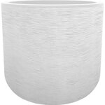 Pot rond 40 cm Graphit'Up - 32 5 L - Blanc cérusé